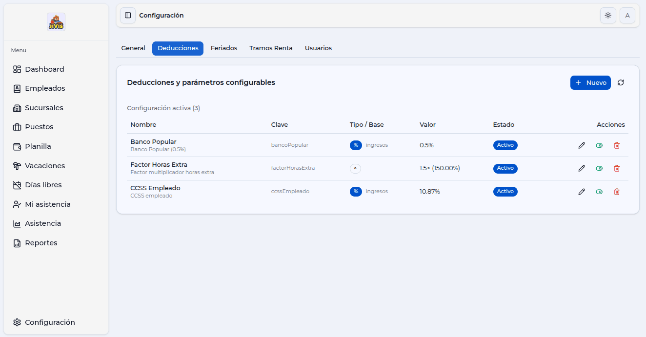 Jivis HRM App Settings